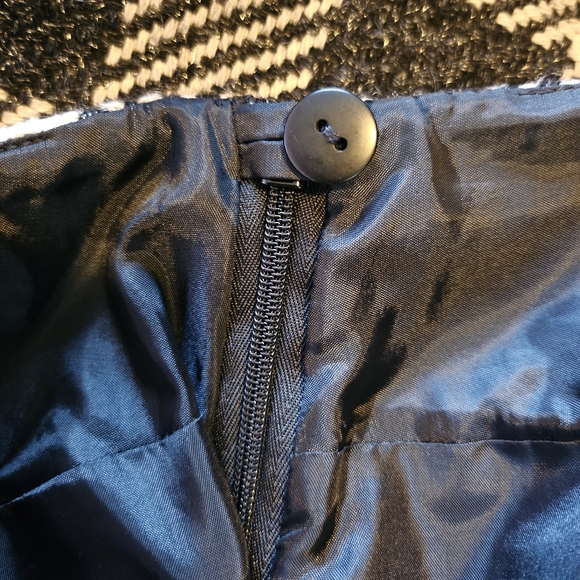 Talbots Vintage Plaid Woven Tweed Metallic Acrylic Wool Blend A-Line Skirt - Picture 11 of 14